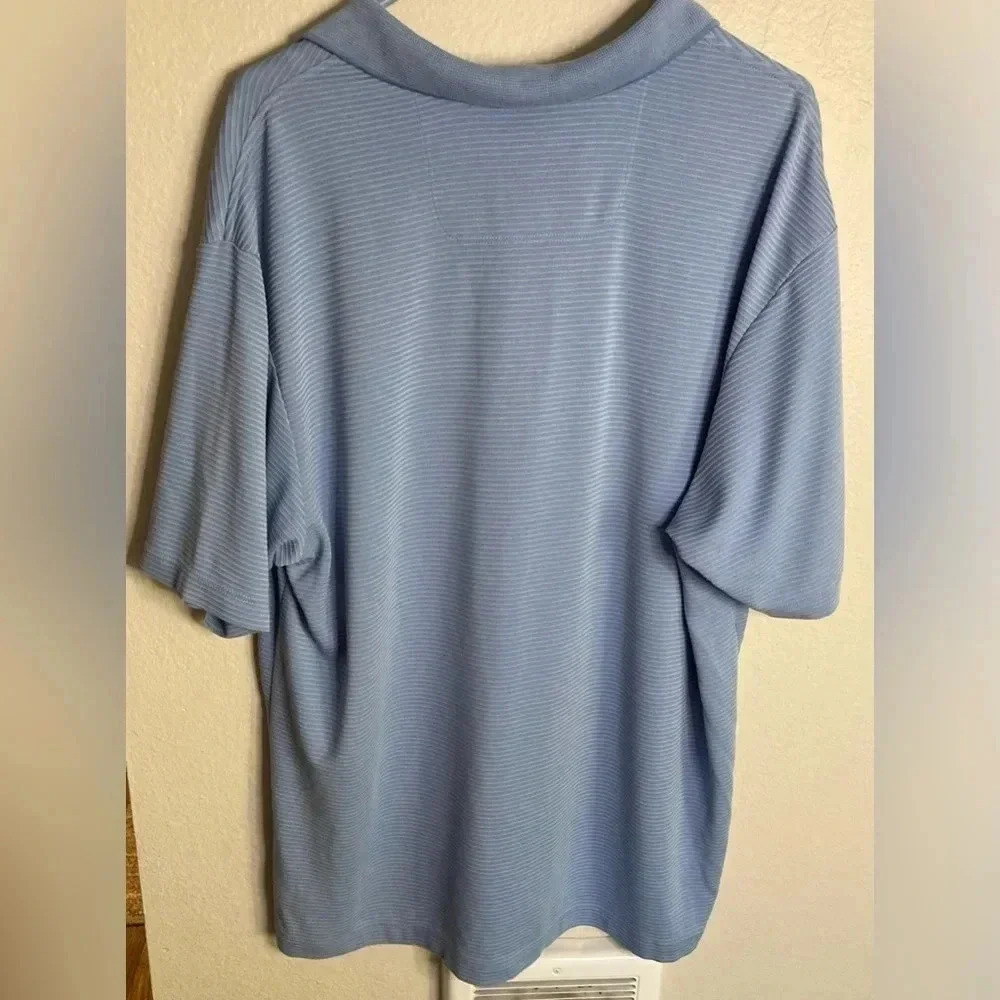 Tommy Bahama Men’s Ribbed Blue Collared Shirt Size XL - Picture 3 of 3